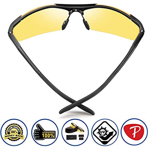 Night Driving Glasses, Anti Glare Polarized Safety Yellow Glasses for Men Women2
