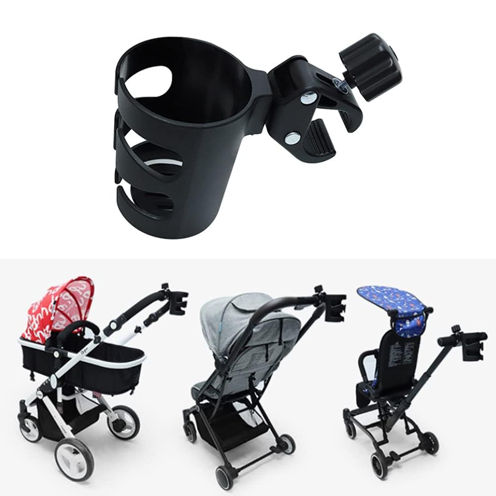 Portabottiglie regolabile per passeggino, carrozzina, portabevande con clip per sedia a rotelle, biciclette, passeggini