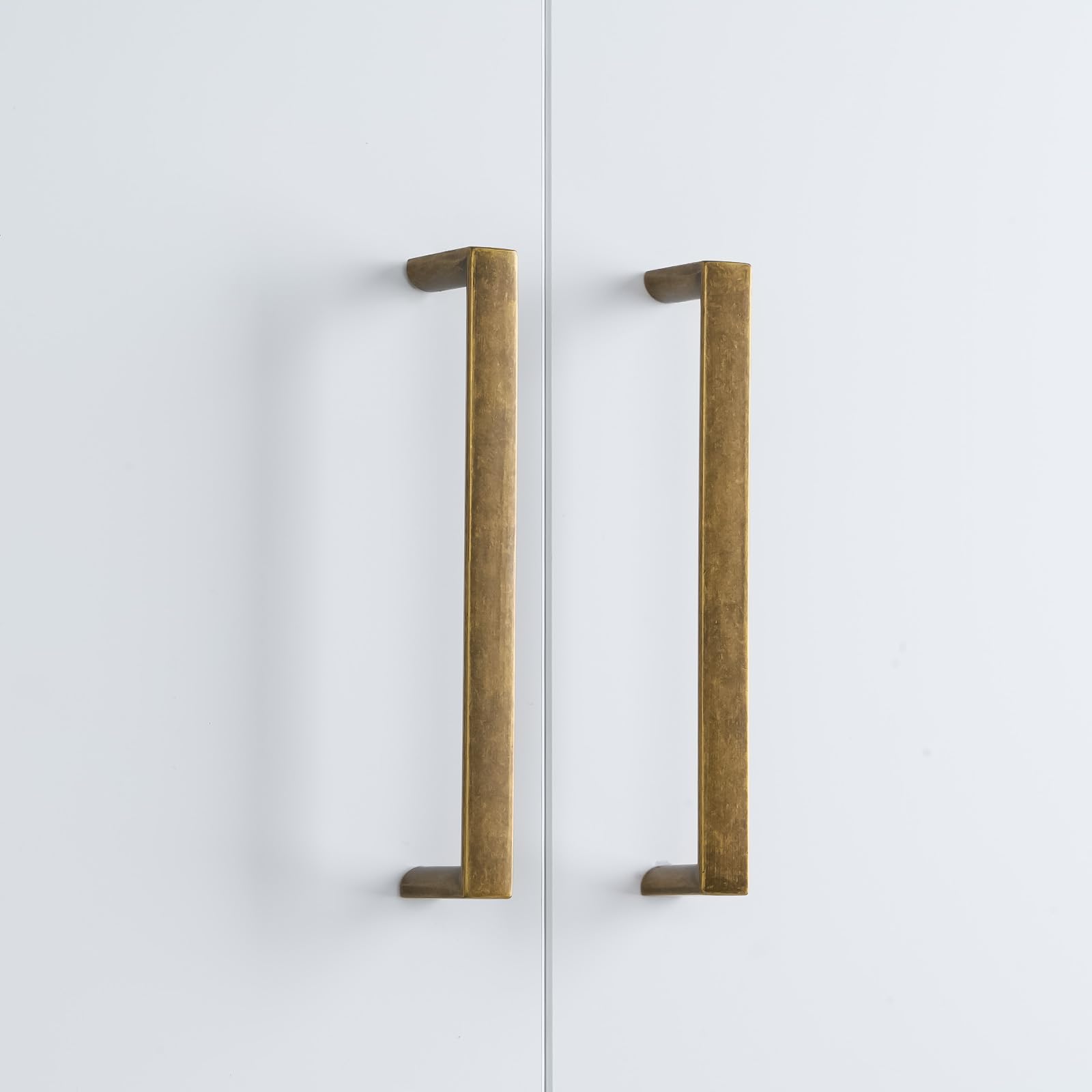 Küchenschrankgriffe aus antikem Messing, 12,7 cm, 10 Stück