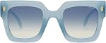 SOJOS Vintage Lunettes de soleil carrées surdimensionnées pour les femmes,Retro femmes de luxe grandes lunettes de soleil UV400 Protection SJ2194 DANA