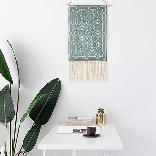 Miniatura 3 de BMIDRUT Tapiz tejido de macramé para colgar en la pared, decoración bohemia para el hogar, telón de fondo bohemio, apartamento, dormitorio,
