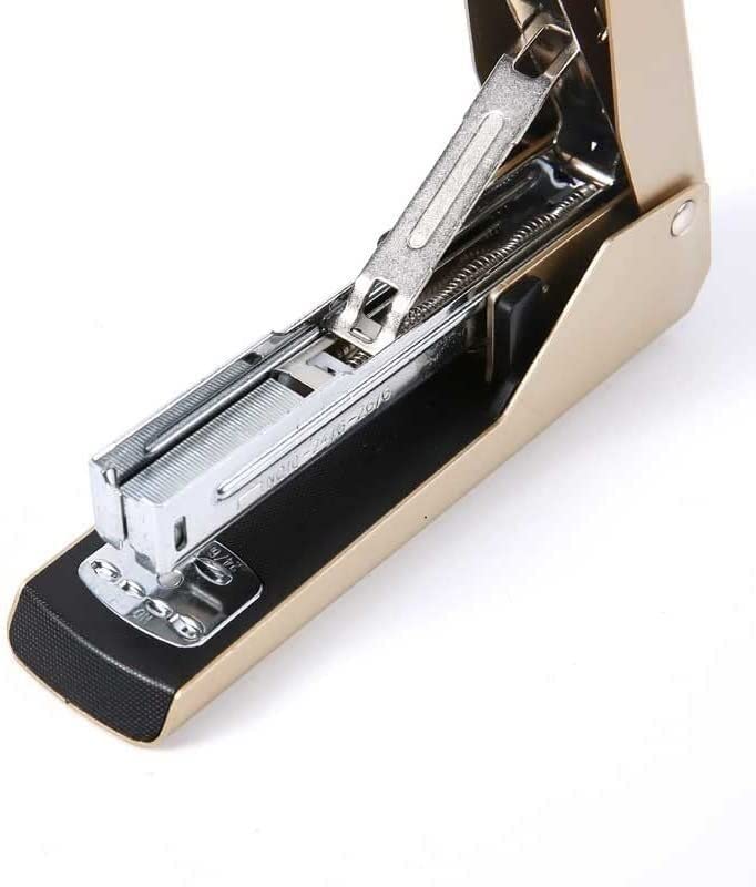 Hefter Doppelbindung 24/6 Hefter Papierhefter Hefter Bürobedarf Schreibwaren (Color : Gold)
