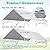 10 x 20 Ft Carport Replacement Canopy Cover Garage Top Tent Shelter Tarp,200G Heavy Duty Car Port Canopy Tent,Grey Waterproof & UV Protected Tarp with 50 Ball Bungees (Frame Not Include)