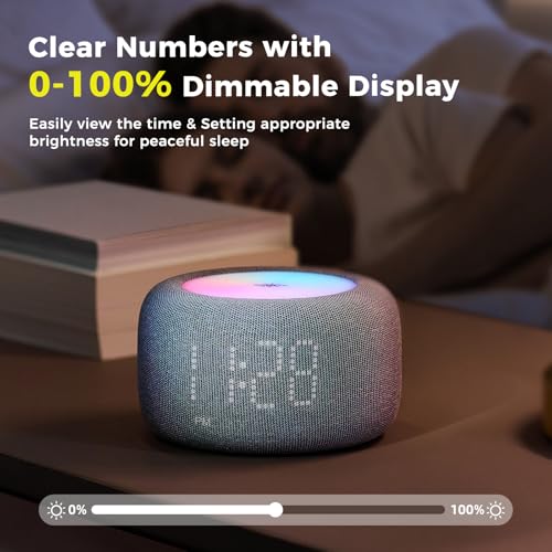 Odokee Dual Alarm Clock For Bedrooms: 10 Color Night Light thumb #3