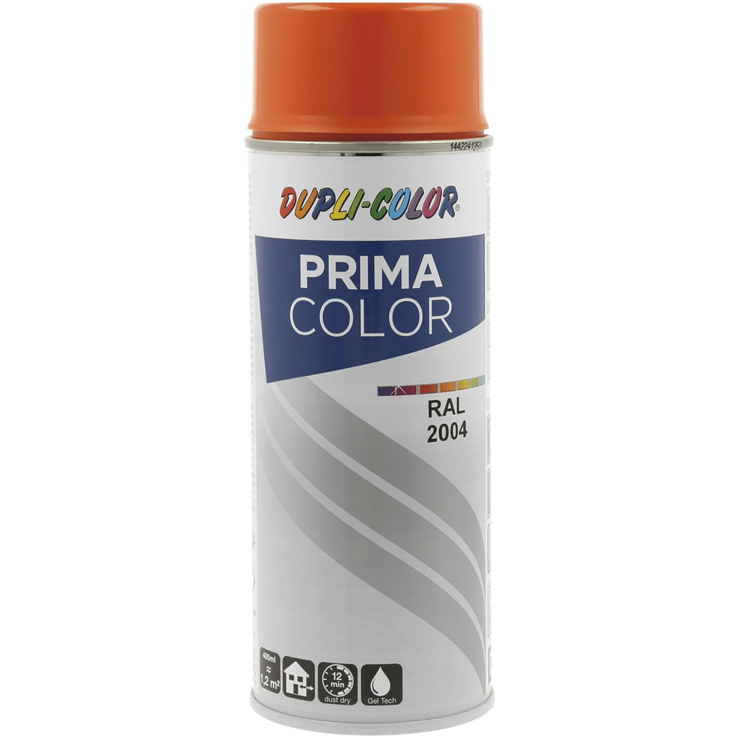 vasalat Dupli-Color Lackspray 6X reinorange + 6X saphirblau RAL 2004/5003 glänzend + 6X Rostschutz Spray grau, Grundierung Prima - Haftgrund Spray zum Schutz vor Neuer Rostbildung