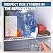 Funnymoom 2 Pack 1.5 Gallon Fridge Water Dispensers Bottle with Leak-proof Spigot and Convenient Handle Plastic Cold Juice Beverage Dispenser Jug for Party Refrigerator Drink Juice Iced Tea