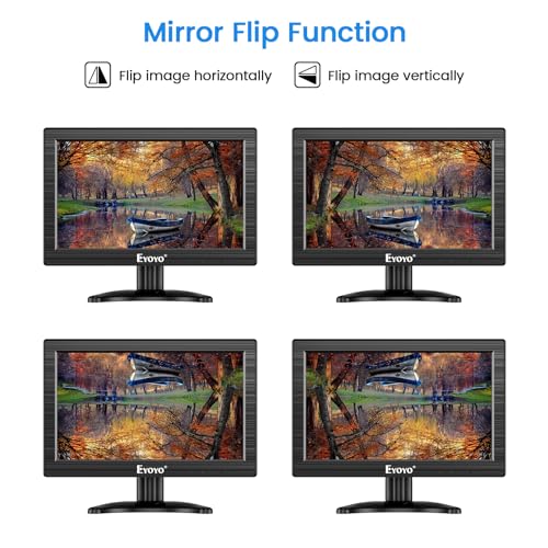 Image of Eyoyo 12 Inch TFT Small Monitor 1366x768 & 12 Inch 2K Monitor IPS Screen