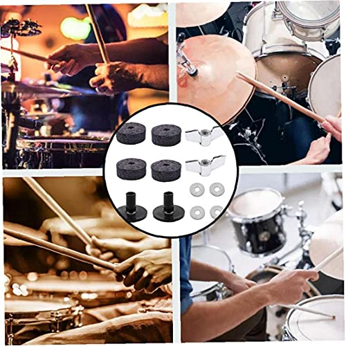 Drum Felt Set, 12 stks Cymbaal Vervanging Accessoires Felt Pads Base Dish Nuts voor Drum Set Onderdelen - Image 6