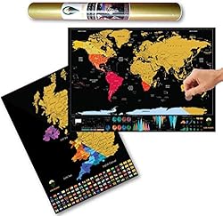 Global Walkabout Scratch Off World and UK Map