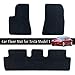 Produktbild Auto Fußmatten Set - Heavy Duty - All Weather - Wasserdicht - Custom Fit - Einfache Installation - Car Carpet Pad Matte für Tesla Model 3 (3 PCS)