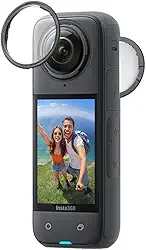 Camera de Ação Insta 360 X4 8K CINSABMA X401 Streaming Profissional, Inteligência Artificial com Sensor de Rastreamento e Controle de Gestos à Prova D'água, Efeito Bastão de Selfie Invisível
