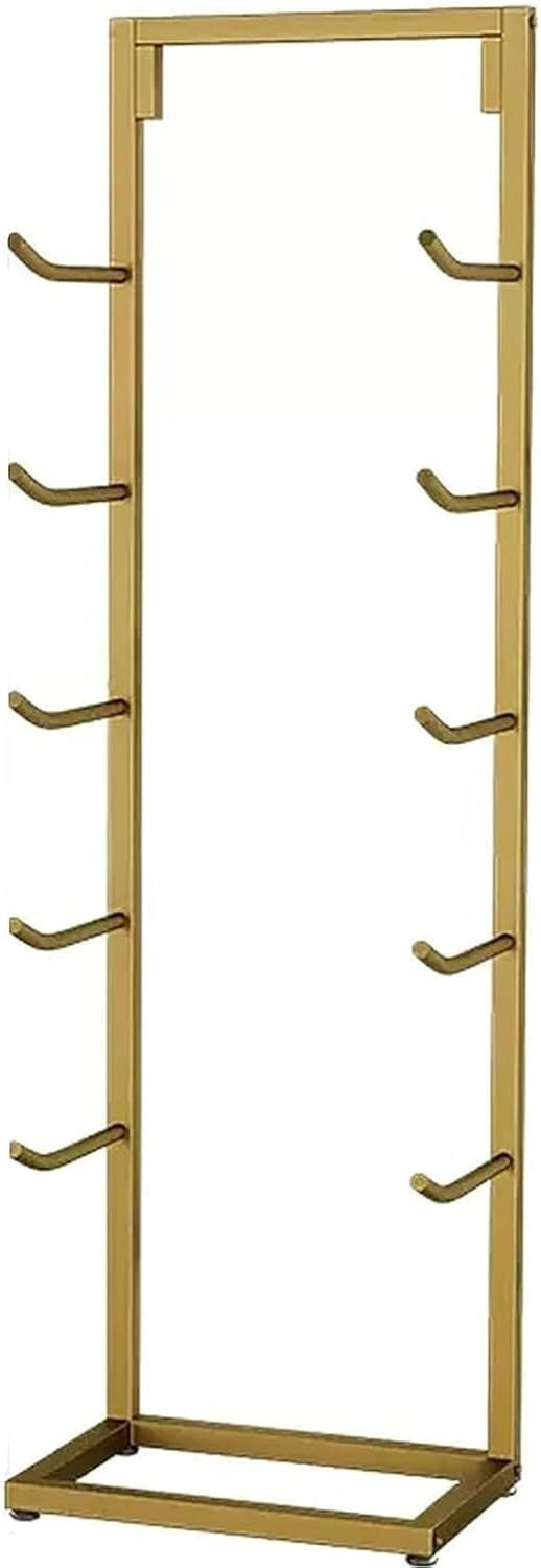 CGCSYZ Yoga Mat Storage Rack Yoga Mat Storage Rack Exercise Mat Organizer Holder Foam Roller Pilates Mats For Office Home Garage Fitness Organizer(Gold,Hold 20 Mats) (Gold Hold 10 Mats)