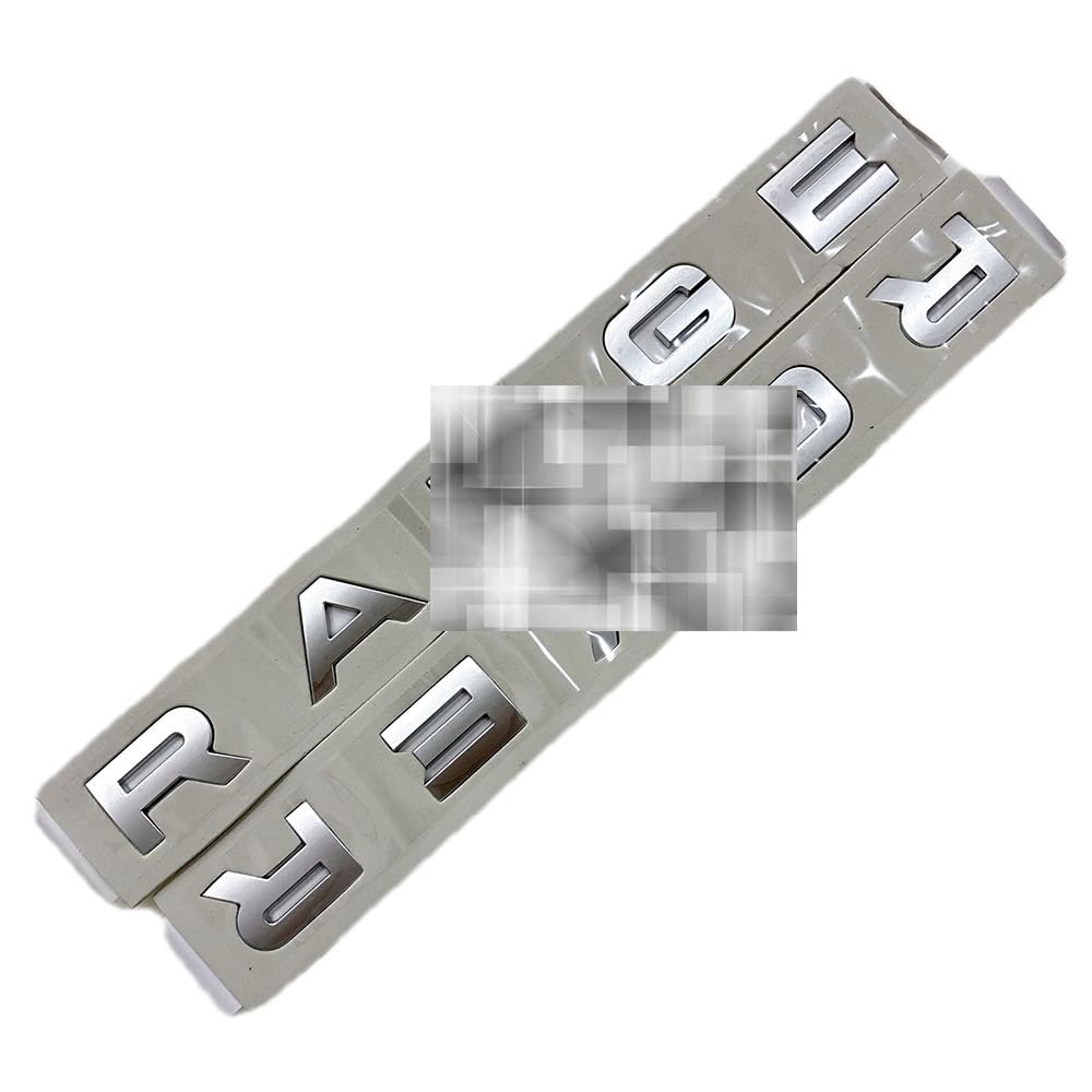 Stemma Lettere Argento Opaco Per Range Rover - Anteriore/Posteriore | Adesivo Forte | Facile Applicazione - Foto 9