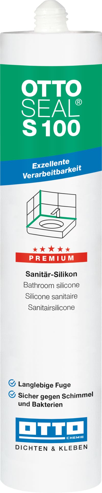 OTTOSEAL S100 Sanitario del silicone 300 ml trasparente 34,13€ L incl. MwSt