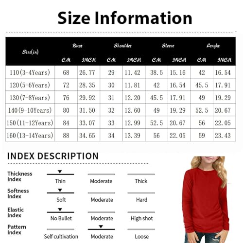 Girls' Long Sleeve Graphic Tee Halloween Cute Print Soft Crewneck Pullover Comfortable Casual Shirt for Kids 5