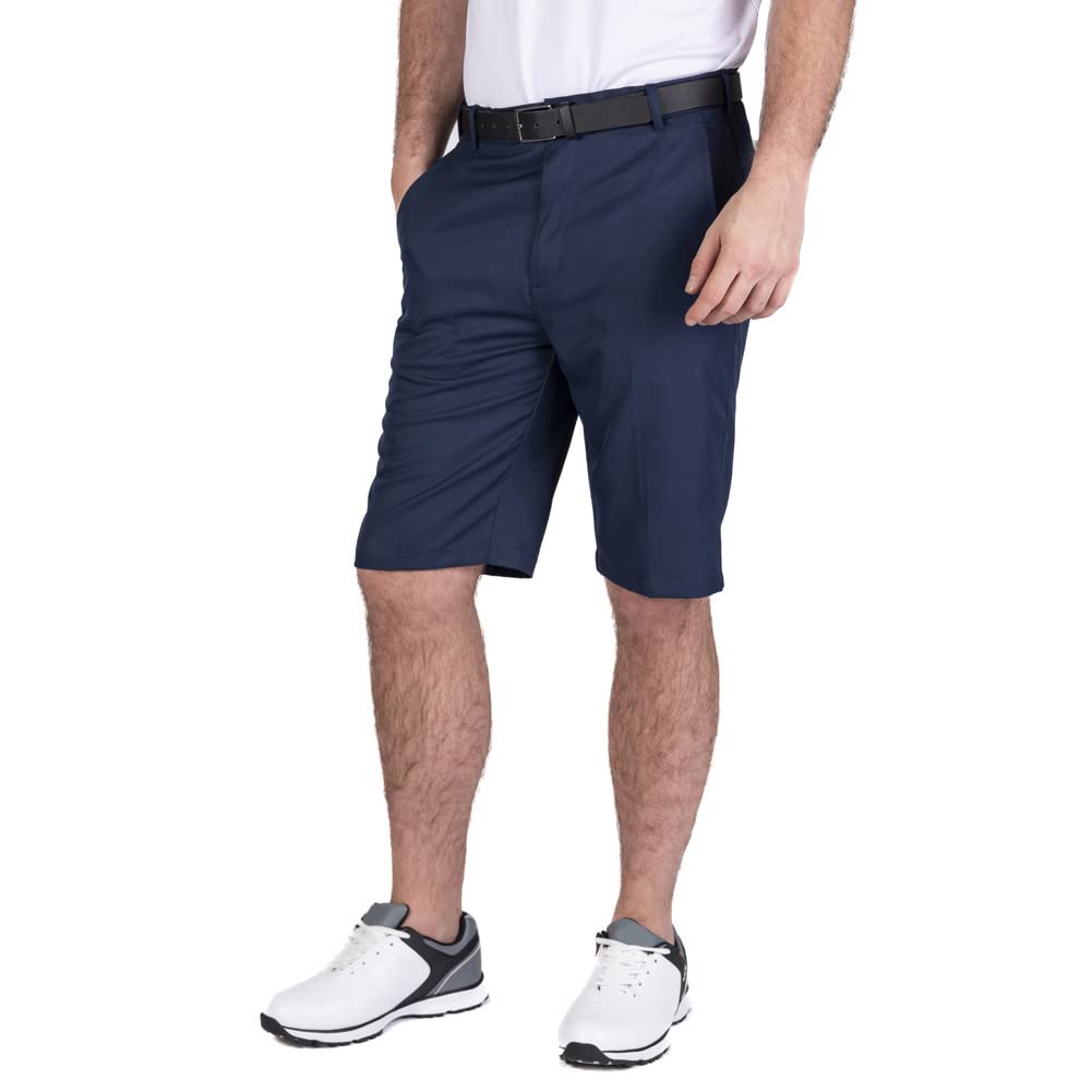 Island GREEN Men's Tour Breathable Golf Shorts, Dark Navy, 30W