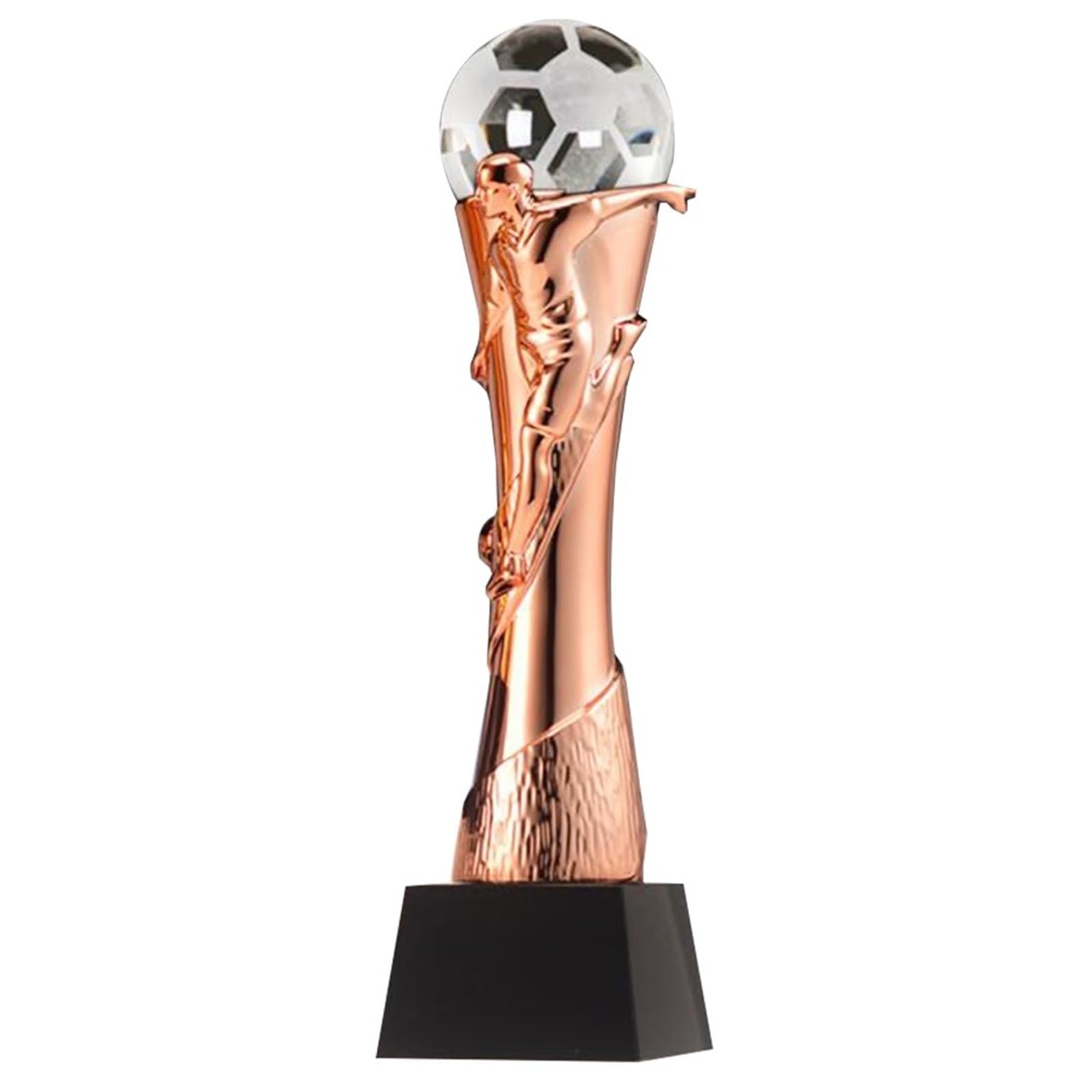 Trofeo De Campeones De Fútbol, ​​Premio Al Jugador Más Valioso (MVP) Personalizable para Equipos Y Clubes Deportivos. La Base Se Puede Grabar para Premios Torneos Partidos(Copper)