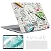 Produktbild iCas MacBook Air 13 Zoll Hülle 2020 2019 2018 Release A1932 A2179 A2337 M1, Soft Touch Hartschale mit Schlüsselabdeckung und Displayschutz für 13 Zoll Apple Macbook Air mit Retina Touch ID, Birne