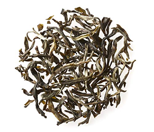 Golden Moon Tea Organic Jasmine Green Tea - Finest Leaves & Flowers - Loose Leaf, Non-GMO - 1 Pound (192 Servings)