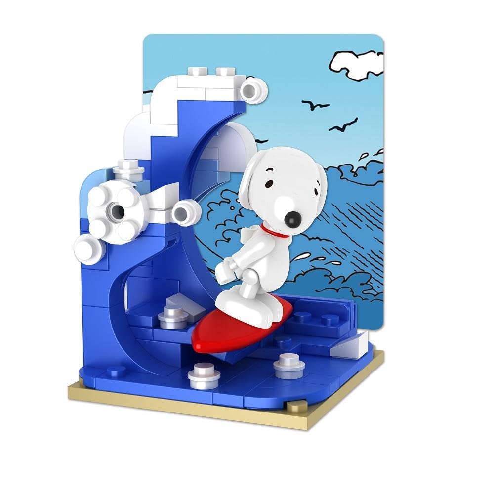BlueBrixx Pro 107354 – Snoopy Surfs on the Beach made of