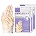 Produktbild 3 Paar Hände Feuchtigkeitsspendende Handschuhe, Hand Skin Repair Renew Mask mit Eingegossenem Kollagen, Feuchtigkeitsverstärkende Handschuhe für Trockene, Alternde, Rissige Hände