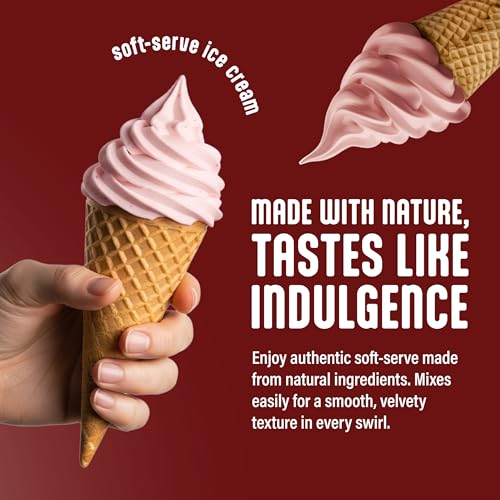 Blentte – Non-Dairy Strawberry Soft Serve Mix – Vegan Ice Cream Powder for Frozen Yogurt, Sorbet & Gelato Makers – All-Natural Plant-Based Dessert Base for Creamy, Delicious Frozen Treats – 2.8 lbs - Thumbnail 3