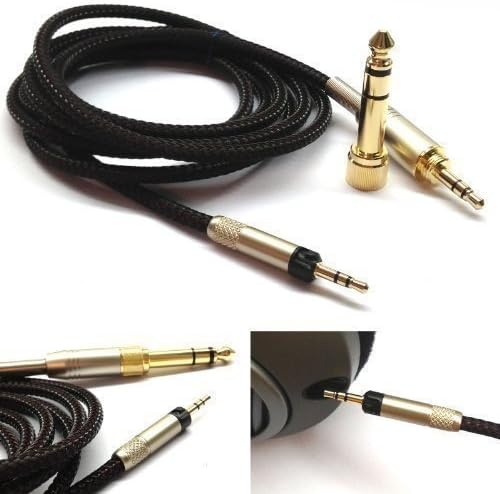 NewFantasia Replacement Audio Upgrade Cable Compatible with Sennheiser HD598, HD558, HD518, HD598 Cs, HD599, HD569, HD579 Headphones 3meters/9.9feet