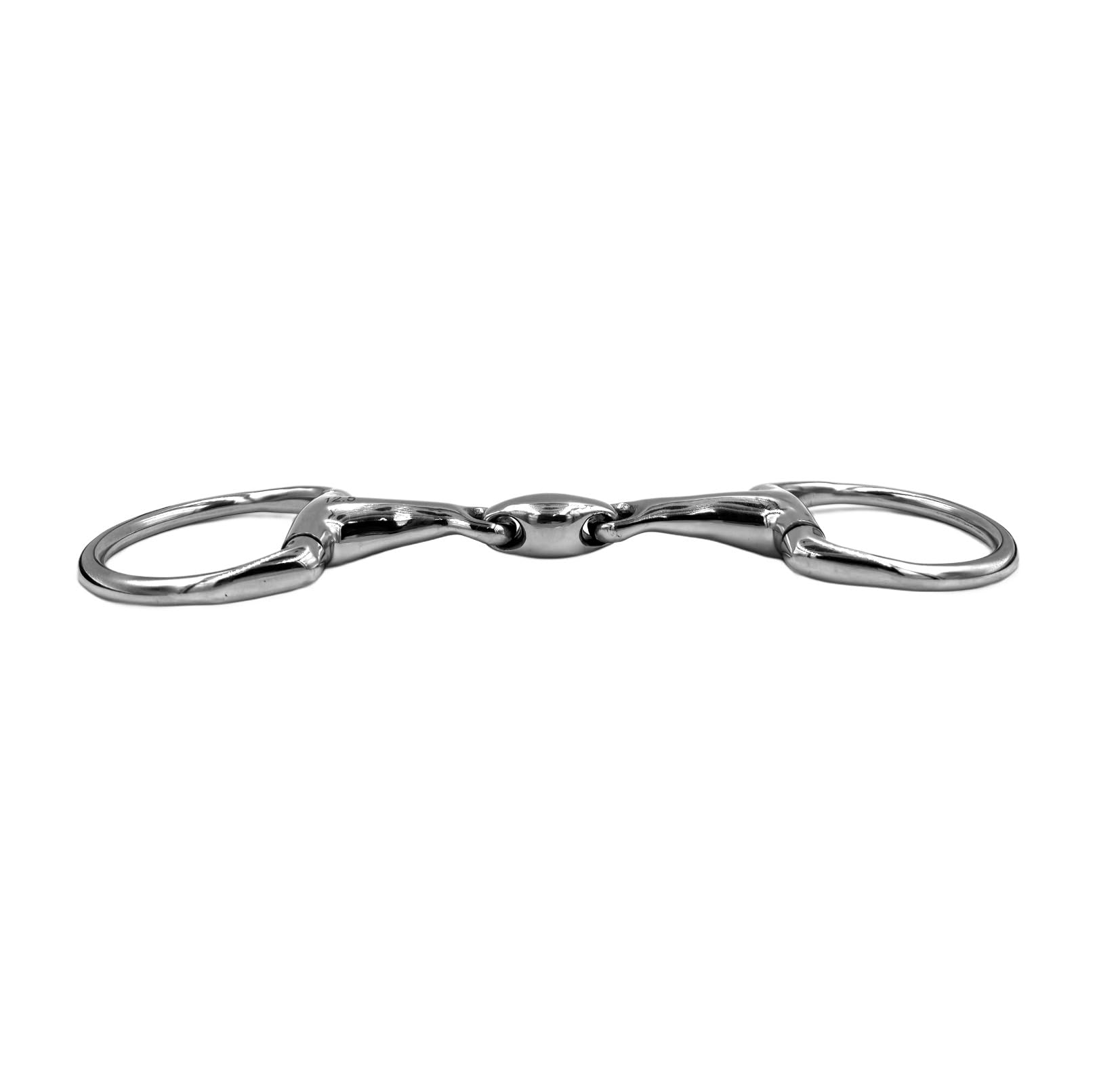 Equine Smile ES0113 Olive Head Bit Double Broken Stainless Steel Ring Diameter 70 mm Bit Thickness 20 mm (14.5 cm) - Image 3