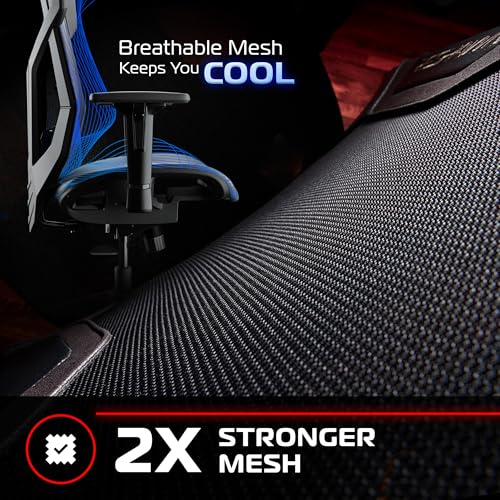 RESPAWN FLEXX Ergonomic Office and Gaming Chair with Lumbar Support - Breathable Mesh Recliner with Headrest & Adjustable Arms, Comfy Home Office Desk Chairs, Reclining Gaming Seat for Adults - Brown - Image 4