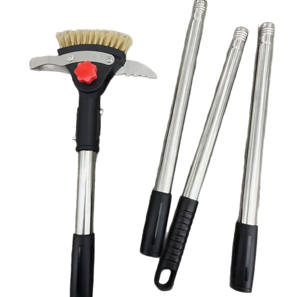 Ehwisbe Crack Weeder Tool Long Handle Adjustable Crevice Cleaning For Driveway, Patio Sidewalk To Remove Moss Weeds Dirt