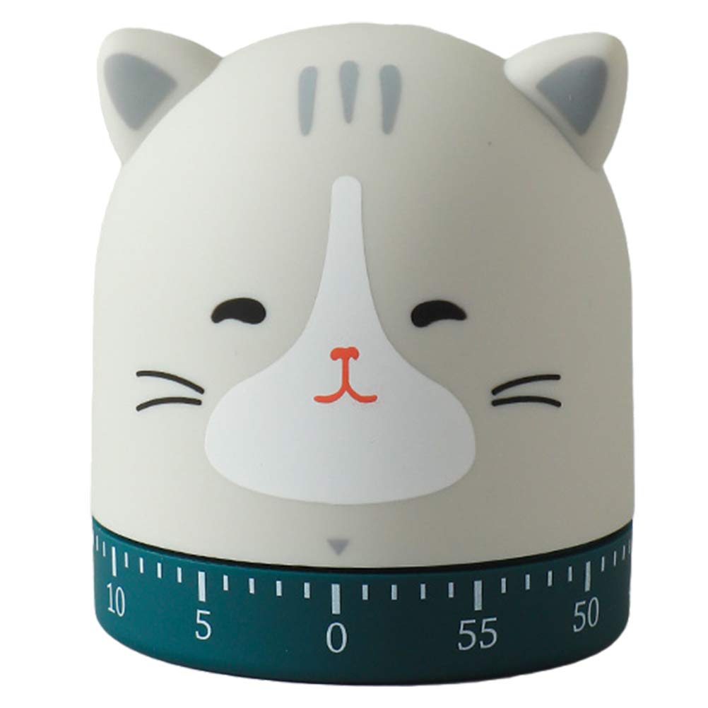 Yumira Cat Kitchen Timer, Cute Shaped Egg Timer, Abs Cooking Timer, 1 To 60 Minutes Timer For Cooking, Meeting, Gaming, Homework For Students
