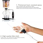 Vacuum Coffee Maker Syphon Coffee Maker Japanese Style Vacuum Glass Siphon Pot Percolators 1-3 Cups Siphon Coffee Maker (Syphon) - Image 3
