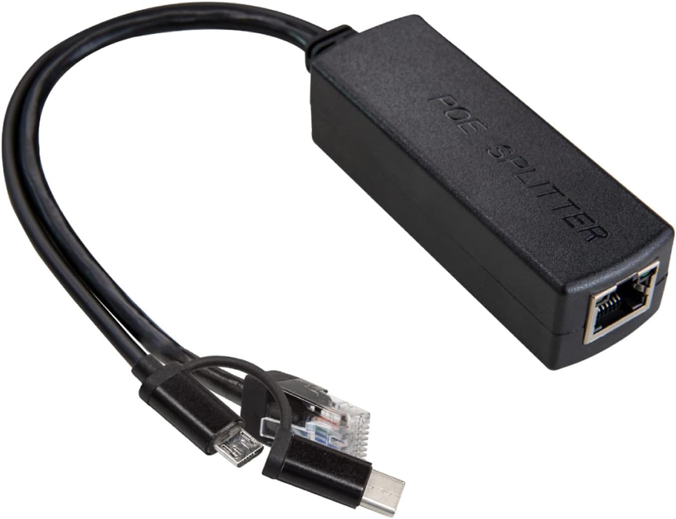 2-in-1 USB-C/Micro USB PoE Splitter(U6271)
