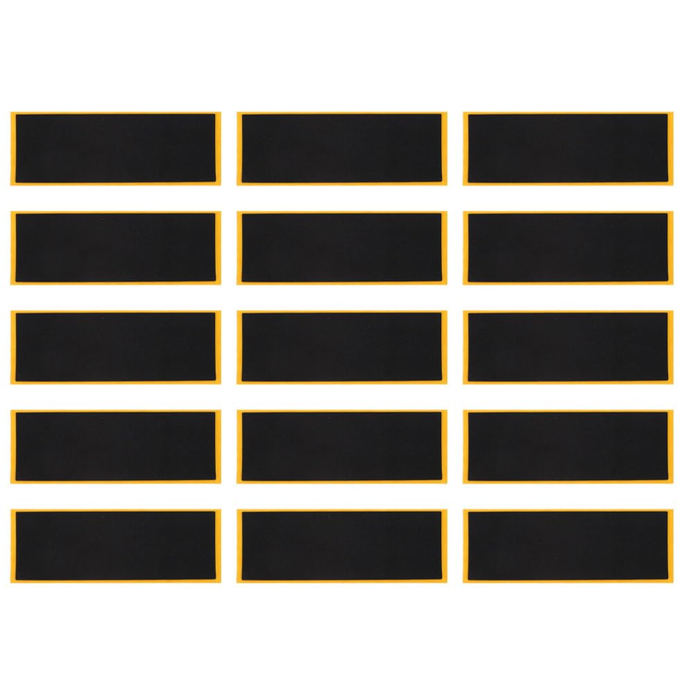 TOYANDONA 15pcs Foam Grip Tape - Non-Slip Skateboard Tape Stickers for Toys, Mini Skateboard Tricks (Black, 1.5 x 4.3inch)