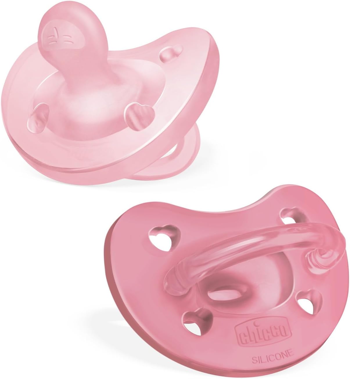 Chicco PhysioForma Chupete Silicona 6-16m Rosa: Pack Chupete Bebe Suave y Delicado, Apoya la Respiración Fisiológica, Diseño Pacifier Ergonómico que Favorece el Desarrollo de la Boca
