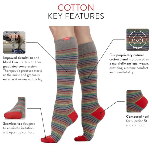 Image of VIM & VIGR Cotton Graduated Compression Socks