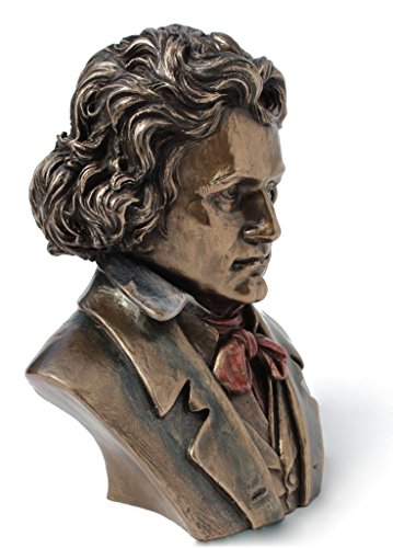Estatua de Ludwig Van Beethoven 16.5 cm Bronce miniatura 4