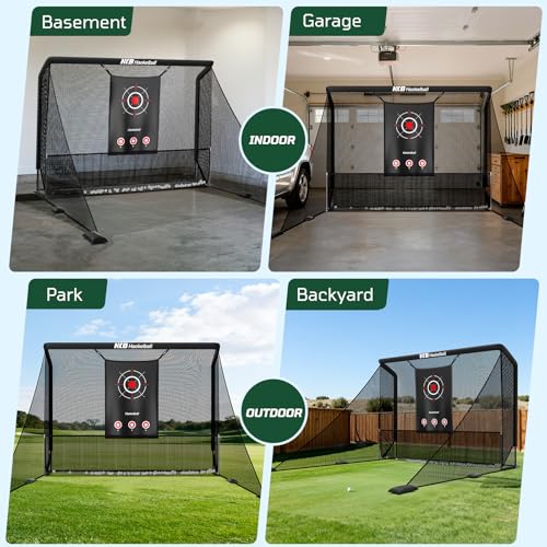 Haokelball Hitting Net in Use