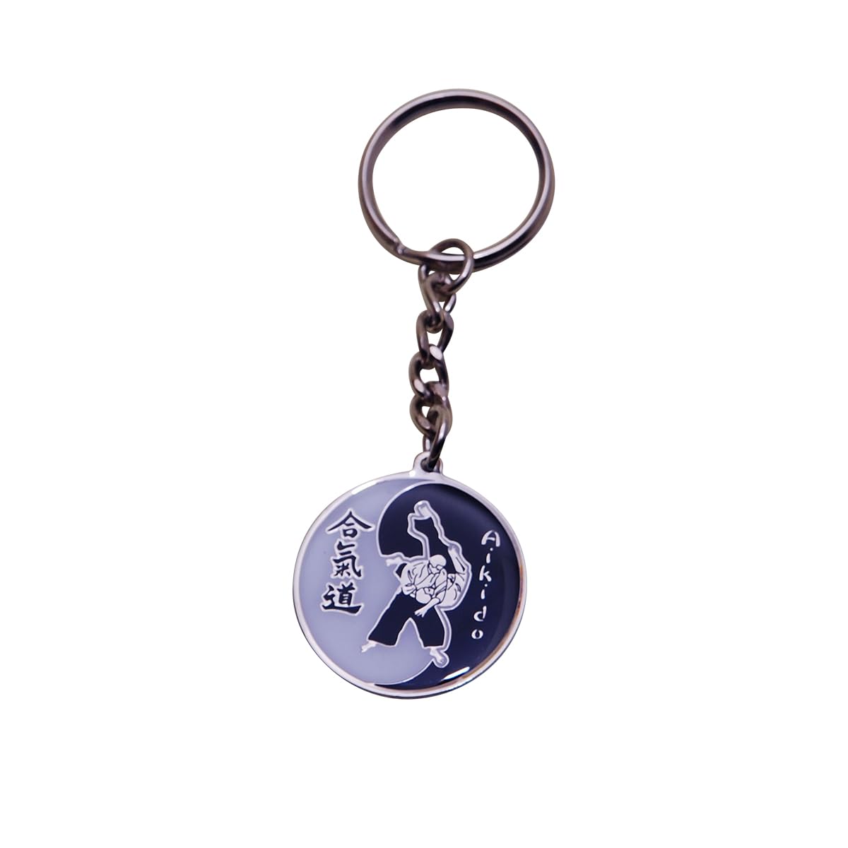 Playwell Martial Arts Key Rings - Aikido Yin Yang Key Chain