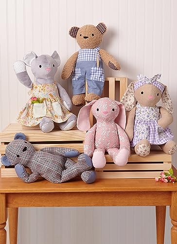 image for McCall's McCall's M8422OS Plush Bear, Bunny and Mouse with Clothe