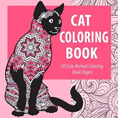 Amazon.com: Cat Coloring Book: 20 Adorable Animal Coloring Book Pages ...