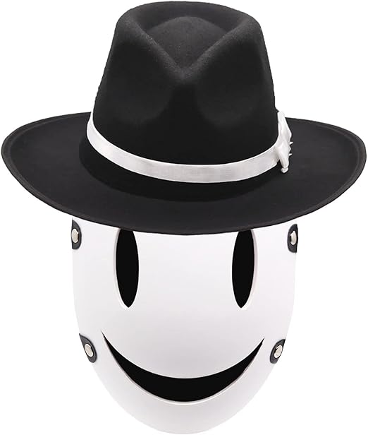 Máscara de miedo de Halloween, máscara de sonrisa blanca