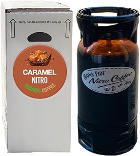 Nitro Cold Brew Caramel Coffee, Organic, PET Keg, 5 Gal, Draft Coffee On Tap