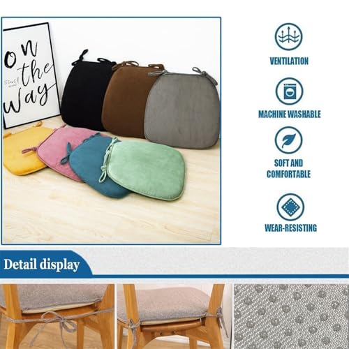 Coussin de chaise de cuisine jaune pour égayer votre salle à manger