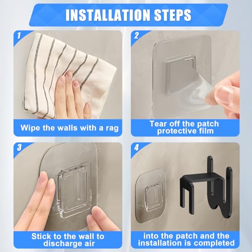 CHAOTEMAI 3 Stück Shoe Rack Schuhorganizer Hängeorganizer Organizer Bad Schuhaufbewahrung Schuhregal Metall Schuhhalter Wand Schuhregal Tür Hängend Wandmontage Schuhhalter Schuh Aufbewahrung(Schwarz)