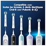 Oral-B Pro Sensitive Clean Części zamienne do elektrycznej szczoteczki do zębów, zestaw 10 głowic, kolor biały - oryginalny (rozmiar skrzynki na listy)