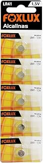 Foxlux bateria alcalina 15v lr41 - blister com 5 unidades