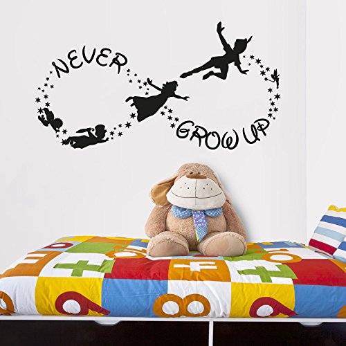 Vinyl Wall Decal Sticker Bedroom Peter Pan Never Land Kids Never Grow Up R1544 #TOP4