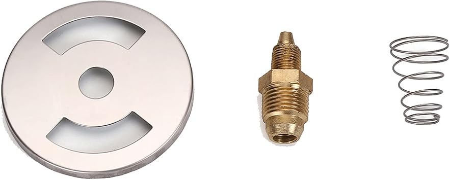 Gas Orifice Connector Brass Propane, Replacement Air Shutter with Spring for Bayou Classic BG14 Burner