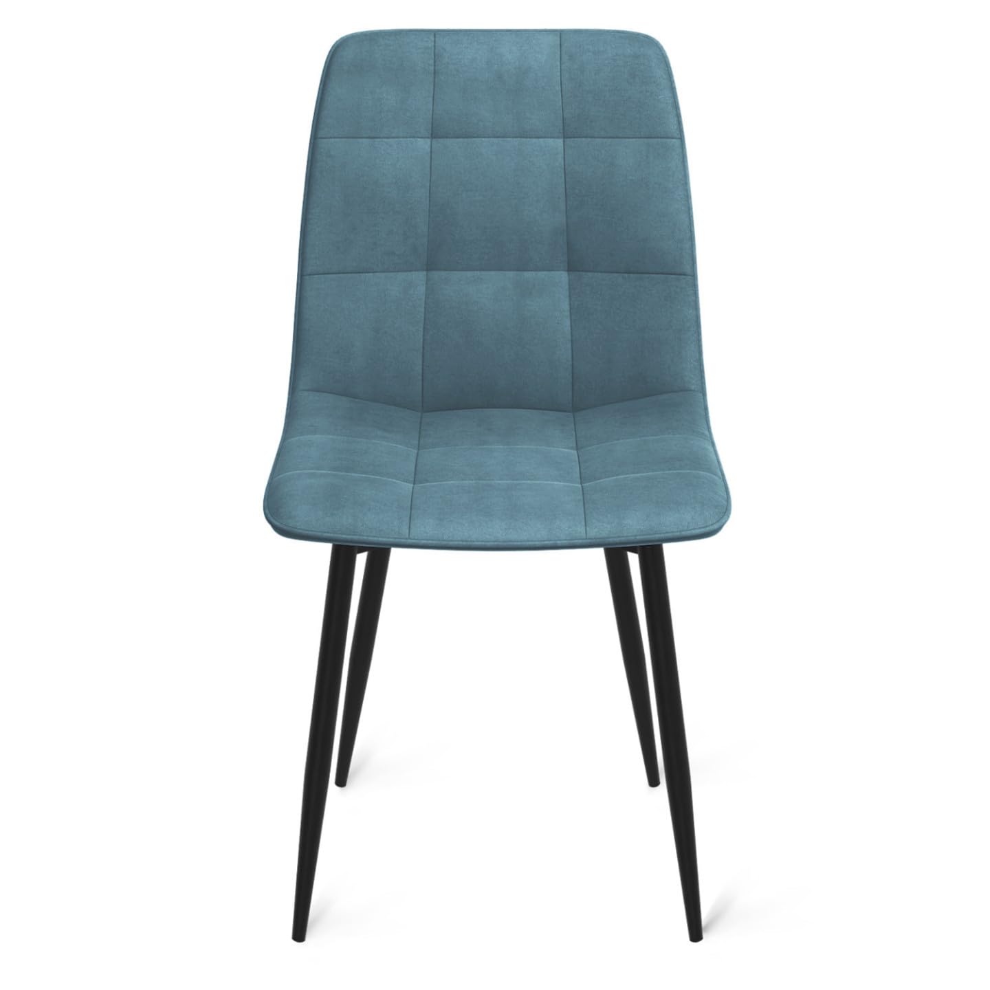 IDMarket - Juego de 6 sillas Mila de terciopelo Mix Color Pastel Azul x2, Gris Oscuro x2, Gris Claro, Rosa